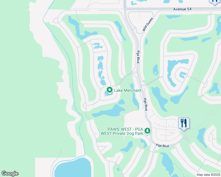 map of restaurants, bars, coffee shops, grocery stores, and more near 55573 Pinehurst in La Quinta