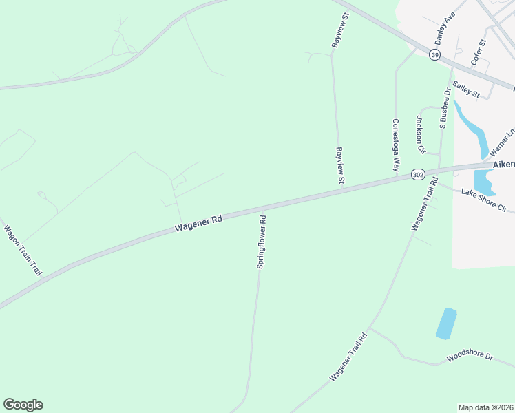 map of restaurants, bars, coffee shops, grocery stores, and more near 6556-6588 Wagener Road in Wagener