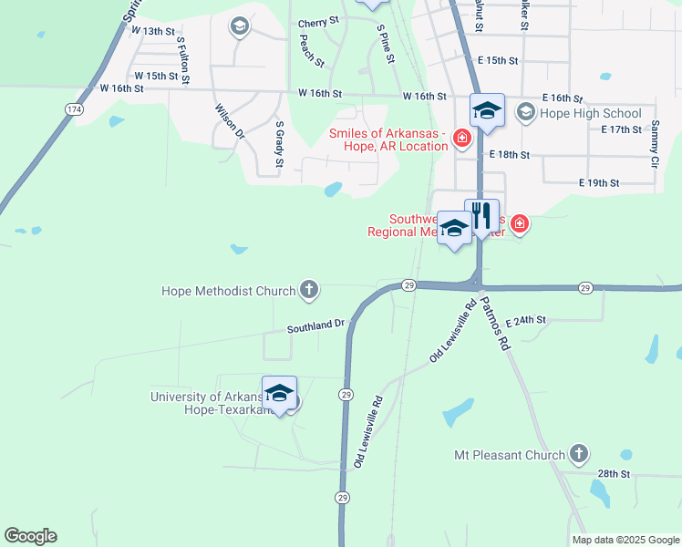 map of restaurants, bars, coffee shops, grocery stores, and more near 646 Hempstead 23 in Hope