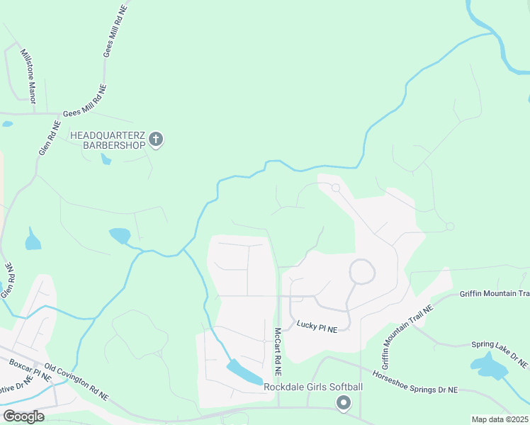 map of restaurants, bars, coffee shops, grocery stores, and more near 4215 Yorke Lane Northeast in Conyers