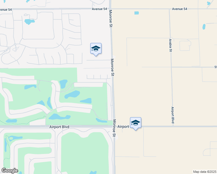 map of restaurants, bars, coffee shops, grocery stores, and more near 55315 Turnberry Way in La Quinta