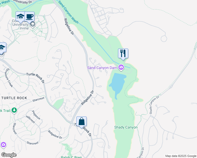 map of restaurants, bars, coffee shops, grocery stores, and more near 14 Baristo in Irvine