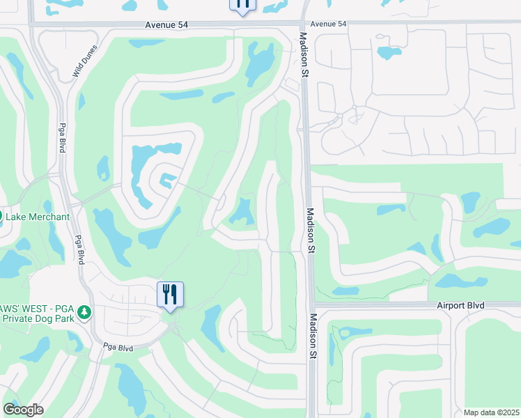 map of restaurants, bars, coffee shops, grocery stores, and more near in La Quinta