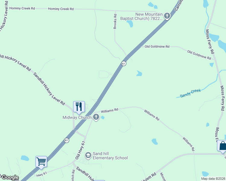 map of restaurants, bars, coffee shops, grocery stores, and more near 4095 Carrollton Villa Rica Highway in Villa Rica