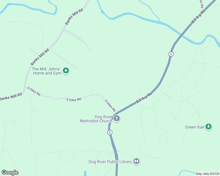 map of restaurants, bars, coffee shops, grocery stores, and more near 7850 South Giles Road in Douglasville