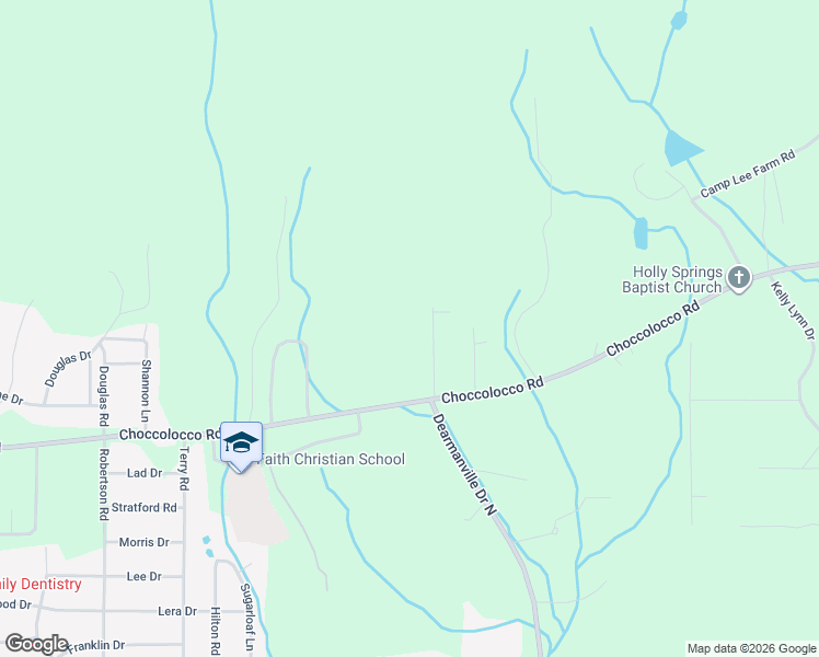 map of restaurants, bars, coffee shops, grocery stores, and more near 199 Dogwood Trce in Anniston