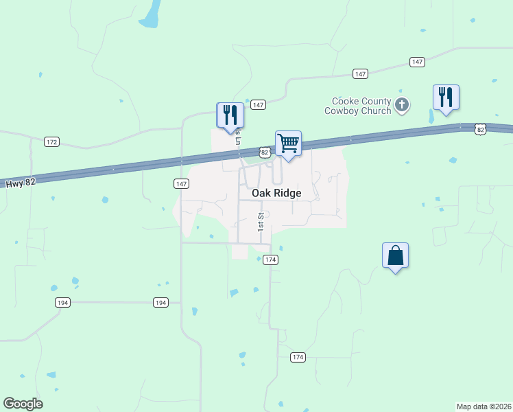 map of restaurants, bars, coffee shops, grocery stores, and more near 417 Neals Hill Road in Gainesville