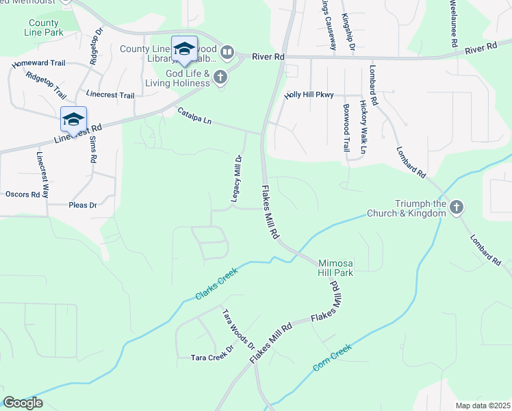 map of restaurants, bars, coffee shops, grocery stores, and more near 3736 Busker Mill Lane in Ellenwood
