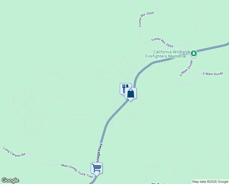 map of restaurants, bars, coffee shops, grocery stores, and more near 13720 Monte Vista Street in Lake Elsinore