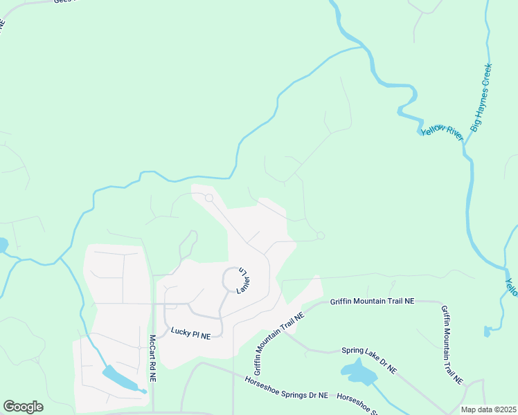 map of restaurants, bars, coffee shops, grocery stores, and more near 3316 Quarter Horse Lane in Conyers