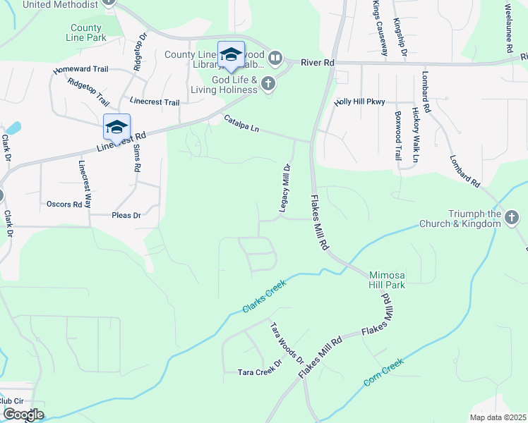 map of restaurants, bars, coffee shops, grocery stores, and more near 4526 Warren Mill Trail in Ellenwood