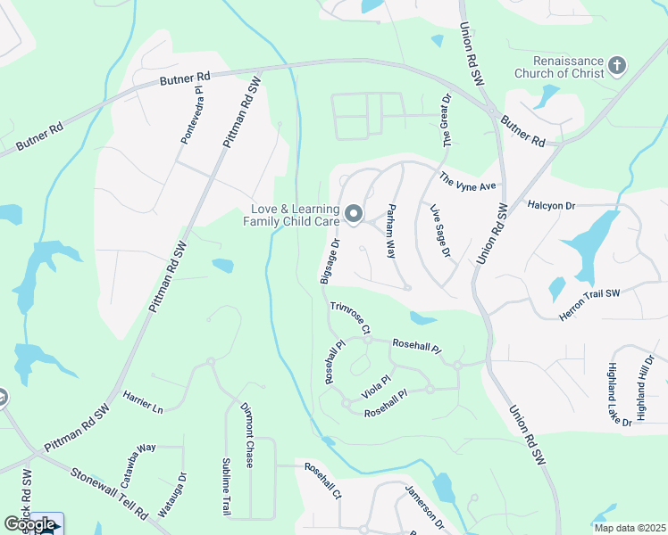 map of restaurants, bars, coffee shops, grocery stores, and more near 4114 Bigsage Drive in Atlanta