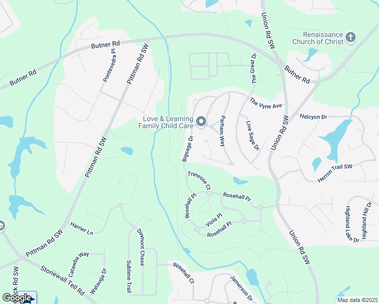 map of restaurants, bars, coffee shops, grocery stores, and more near 4114 Bigsage Drive in Atlanta