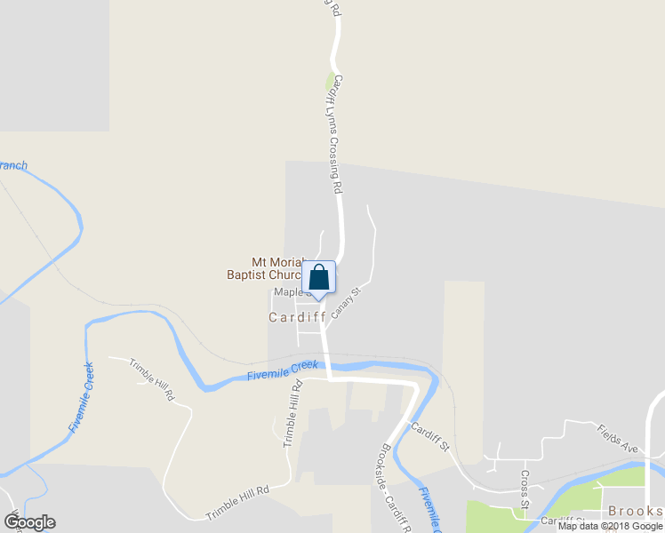 map of restaurants, bars, coffee shops, grocery stores, and more near 16 Cardiff Lynns Crossing Road in Graysville