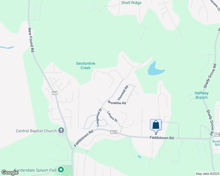 map of restaurants, bars, coffee shops, grocery stores, and more near 4305 Longwood Way in Gardendale