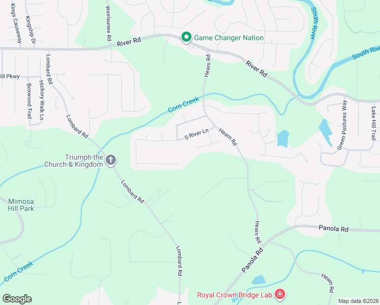 map of restaurants, bars, coffee shops, grocery stores, and more near 4528 South River Cove in Ellenwood