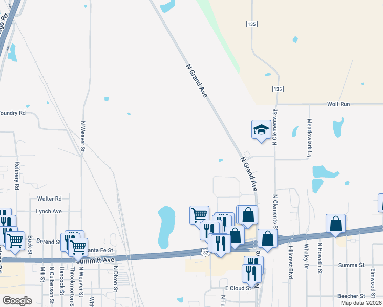 map of restaurants, bars, coffee shops, grocery stores, and more near in Gainesville