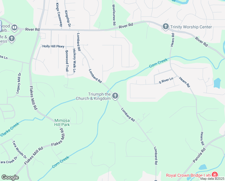 map of restaurants, bars, coffee shops, grocery stores, and more near 4574 Lombard Road in Ellenwood