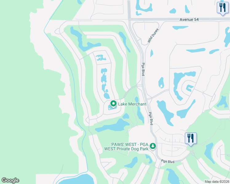 map of restaurants, bars, coffee shops, grocery stores, and more near 55336 Tanglewood in La Quinta