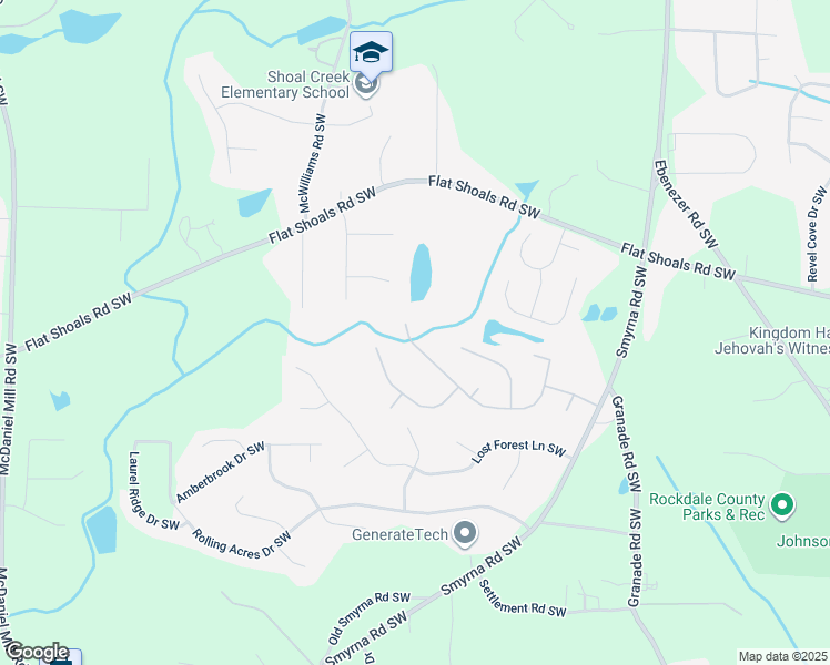 map of restaurants, bars, coffee shops, grocery stores, and more near 1756 Carissa Drive in Conyers