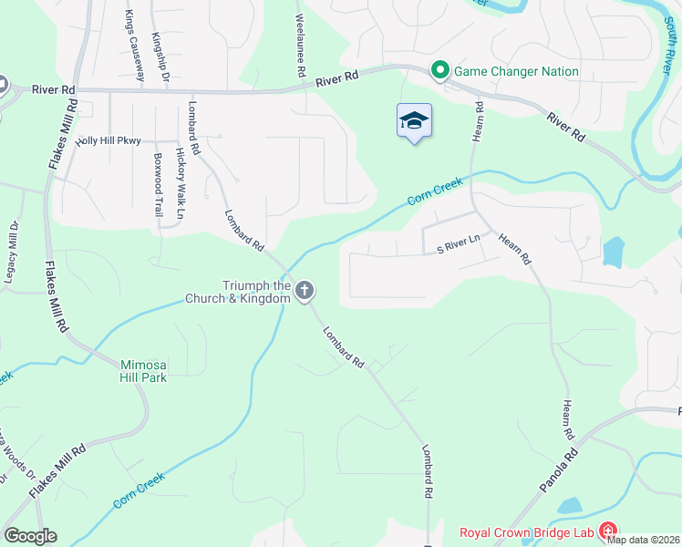 map of restaurants, bars, coffee shops, grocery stores, and more near 4074 South River Lane in Ellenwood