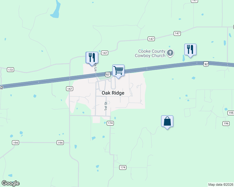 map of restaurants, bars, coffee shops, grocery stores, and more near in Oak Ridge