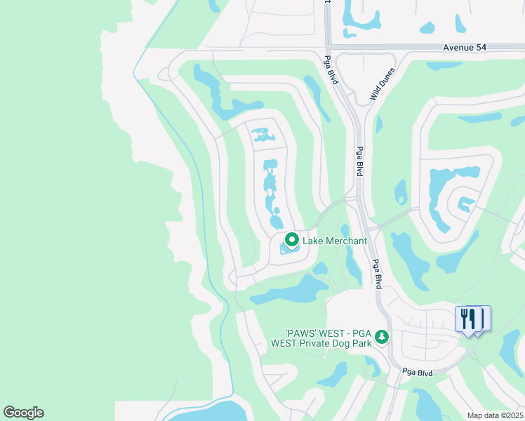 map of restaurants, bars, coffee shops, grocery stores, and more near 55354 Firestone in La Quinta