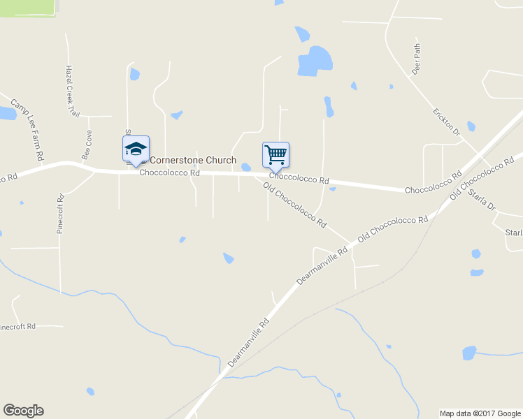 map of restaurants, bars, coffee shops, grocery stores, and more near 66 Old Choccolocco Road in Anniston