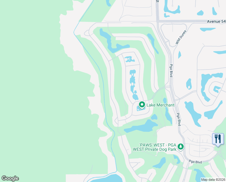 map of restaurants, bars, coffee shops, grocery stores, and more near 55334 Riviera in La Quinta