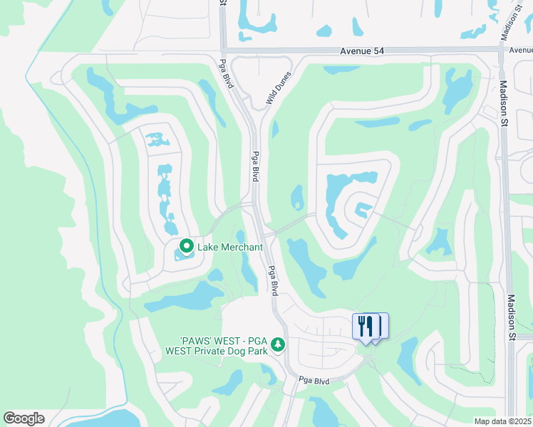 map of restaurants, bars, coffee shops, grocery stores, and more near in La Quinta