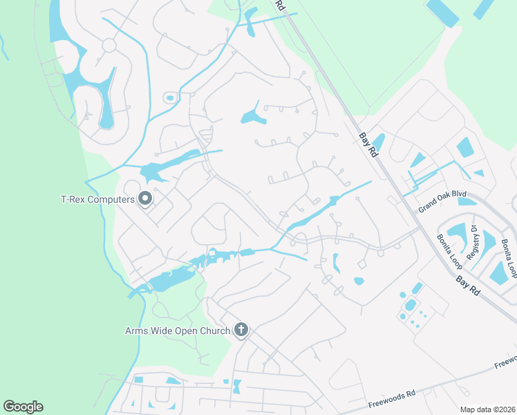 map of restaurants, bars, coffee shops, grocery stores, and more near Blue Heron Boulevard in Myrtle Beach