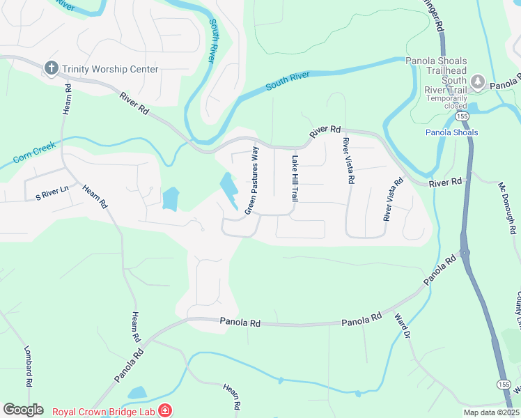 map of restaurants, bars, coffee shops, grocery stores, and more near 4560 Lake Hill Trail in Ellenwood