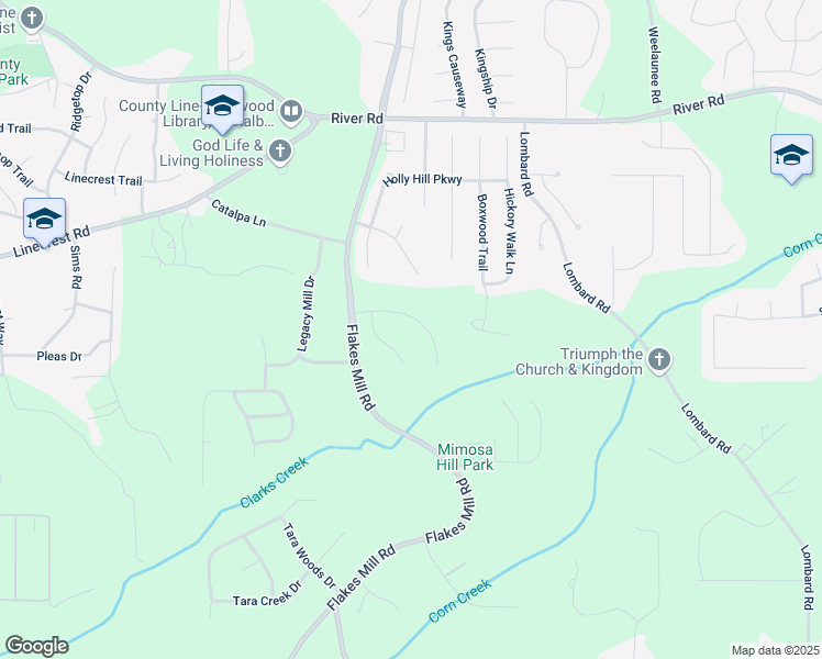 map of restaurants, bars, coffee shops, grocery stores, and more near 3975 Broadleaf Walk in Ellenwood