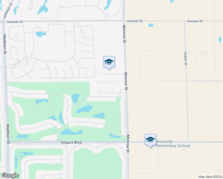 map of restaurants, bars, coffee shops, grocery stores, and more near 55121 Summer Lynn Court in La Quinta