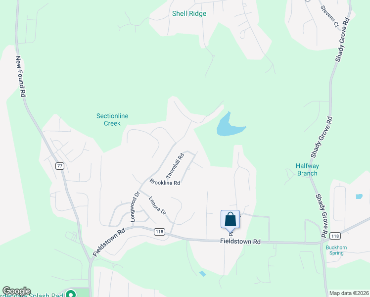 map of restaurants, bars, coffee shops, grocery stores, and more near 4715 Thornhill Road in Gardendale