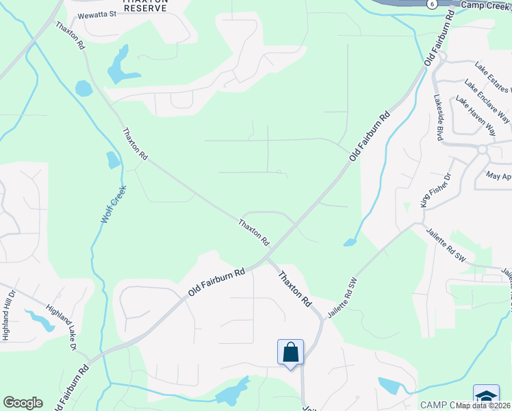 map of restaurants, bars, coffee shops, grocery stores, and more near 4655 Dunedin Drive Southwest in Atlanta