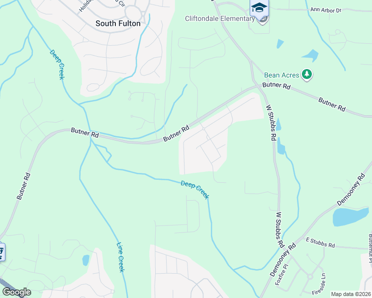 map of restaurants, bars, coffee shops, grocery stores, and more near 7314 Demeter in Atlanta