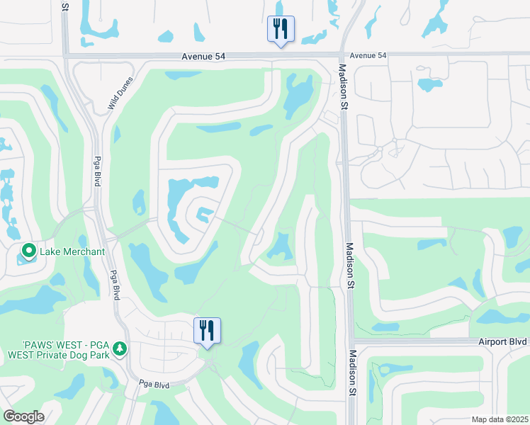 map of restaurants, bars, coffee shops, grocery stores, and more near in La Quinta