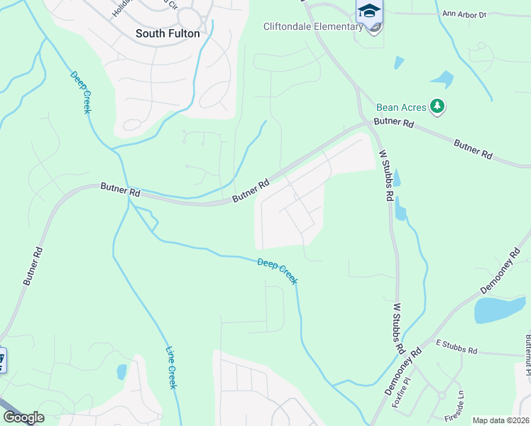 map of restaurants, bars, coffee shops, grocery stores, and more near 7314 Demeter in Atlanta