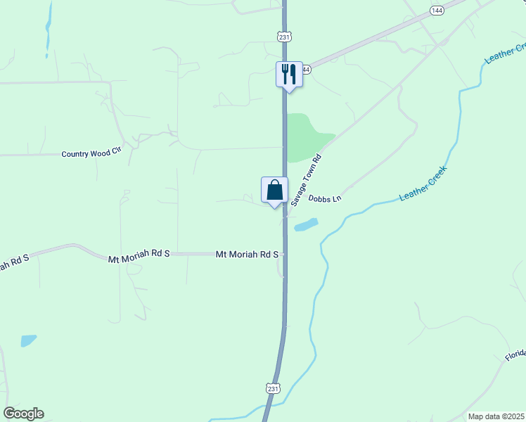 map of restaurants, bars, coffee shops, grocery stores, and more near 95 Old Drive in Road in Pell City