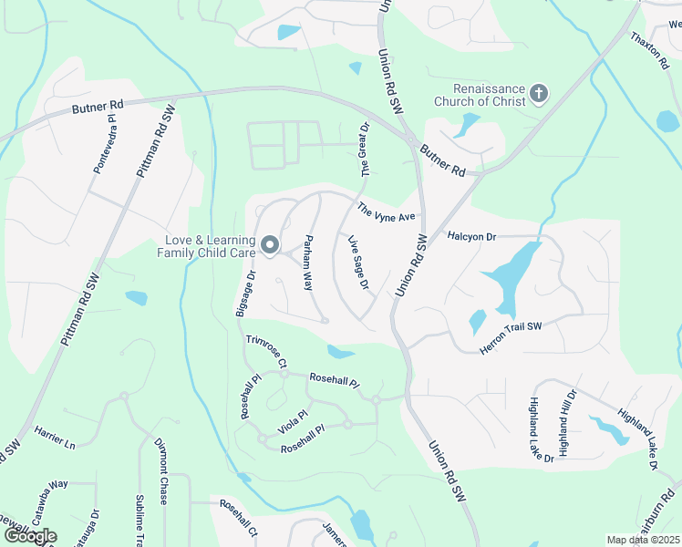 map of restaurants, bars, coffee shops, grocery stores, and more near 3784 The Great Drive in Atlanta