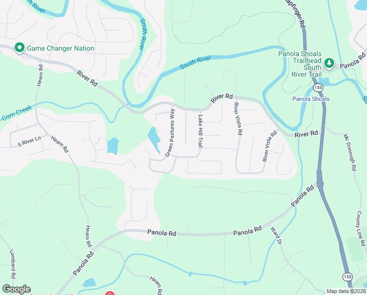 map of restaurants, bars, coffee shops, grocery stores, and more near 4395 Cannon walk in Ellenwood