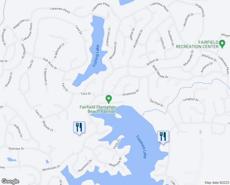map of restaurants, bars, coffee shops, grocery stores, and more near 5008 Monticello Drive in Villa Rica