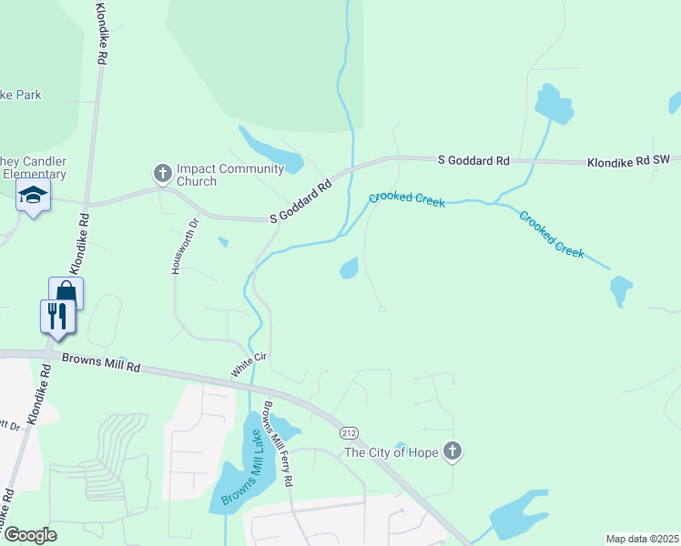 map of restaurants, bars, coffee shops, grocery stores, and more near in Lithonia