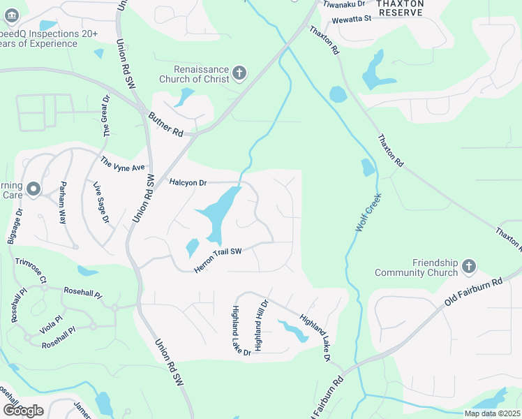 map of restaurants, bars, coffee shops, grocery stores, and more near 5175 Halcyon Drive in Atlanta