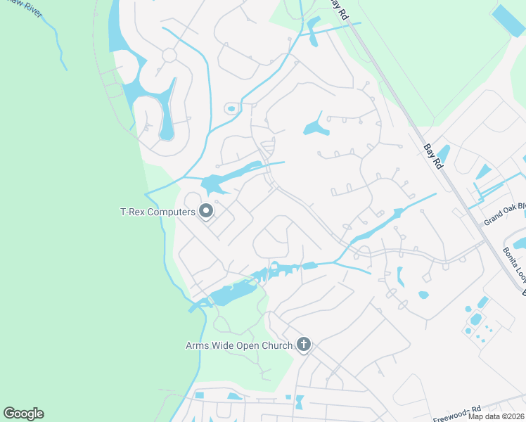 map of restaurants, bars, coffee shops, grocery stores, and more near 104 Creek Watch Road in Myrtle Beach