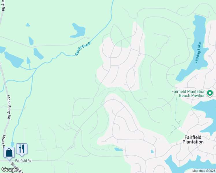 map of restaurants, bars, coffee shops, grocery stores, and more near 3239 Lakeview Parkway in Villa Rica