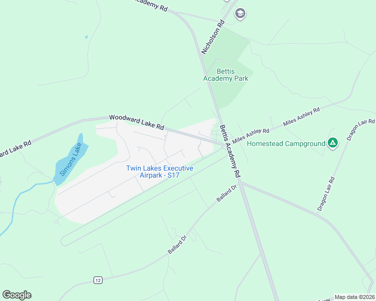 map of restaurants, bars, coffee shops, grocery stores, and more near 294 Woodward Lake Road in Trenton