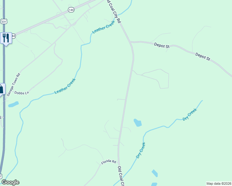map of restaurants, bars, coffee shops, grocery stores, and more near 3419 Old Coal City Road in Pell City