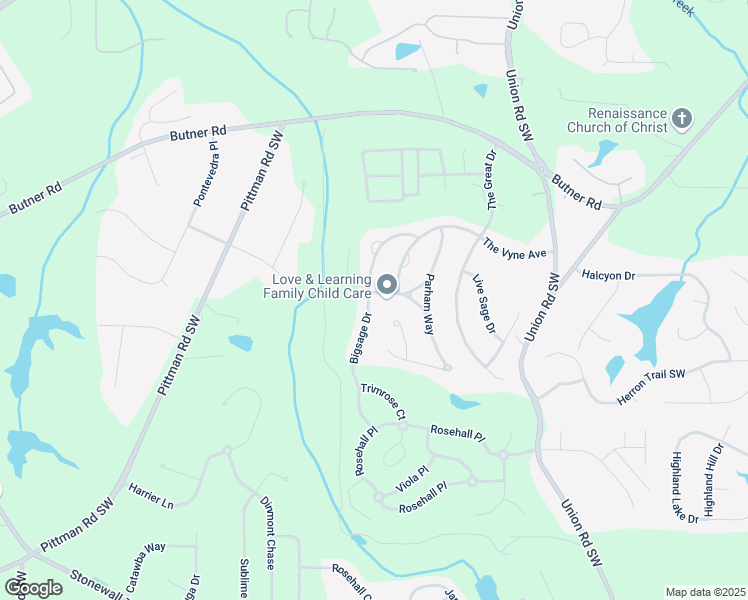 map of restaurants, bars, coffee shops, grocery stores, and more near 5692 Green Sage Drive in Atlanta